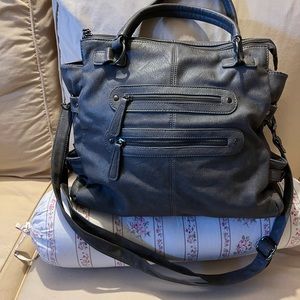 Large gray handbag